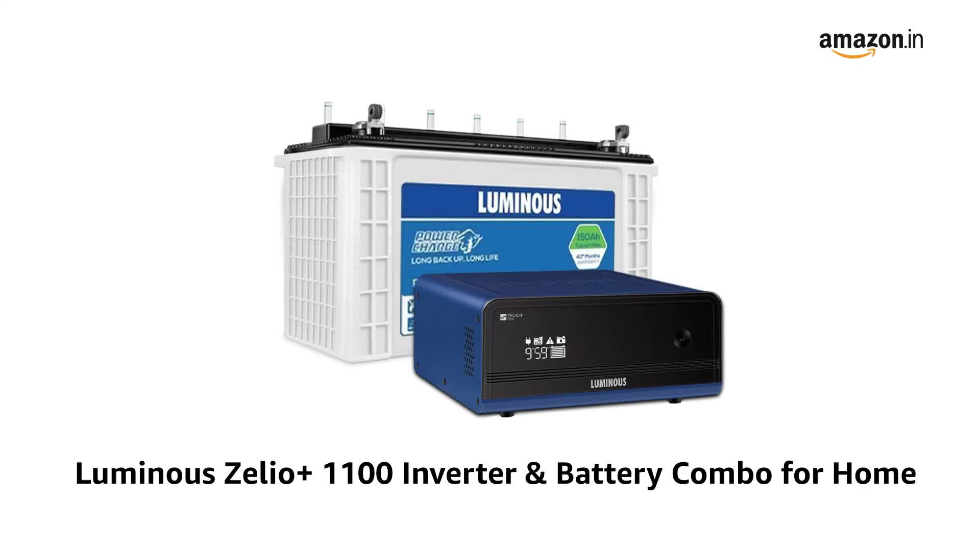 Luminous Zelio+ 1100 Pure Sine Wave Inverter with Shakti Charge